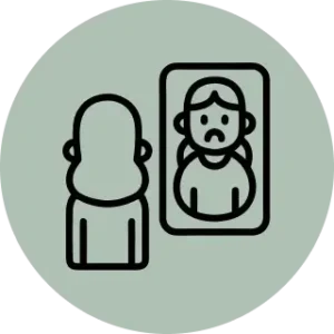 low self-esteem icon